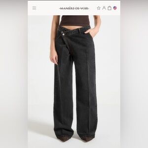 Manière de Voir Crossover Black Women's Jeans